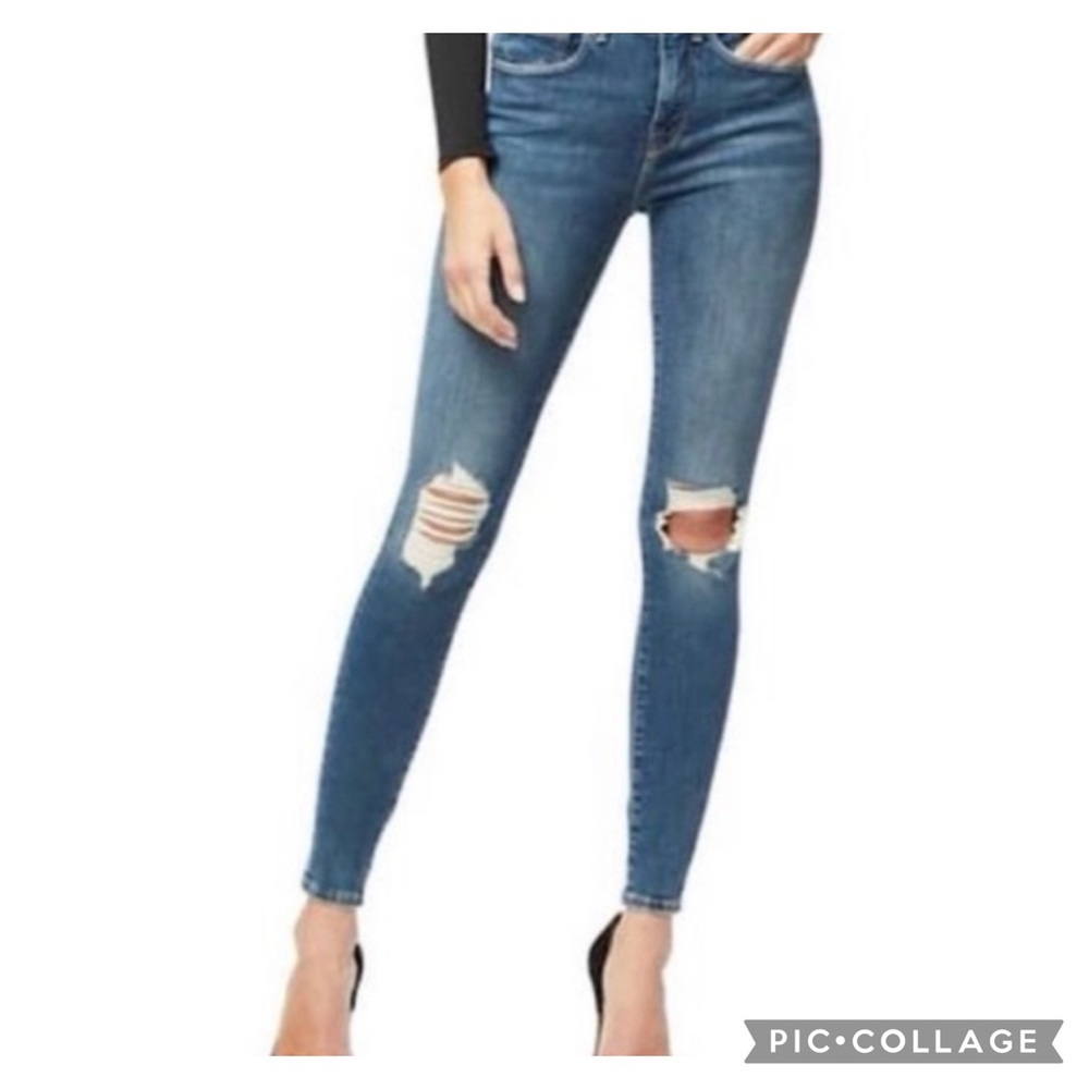 GOOD AMERICAN Good Legs Jeans Sz 4/27 GL067T Color Blue 320